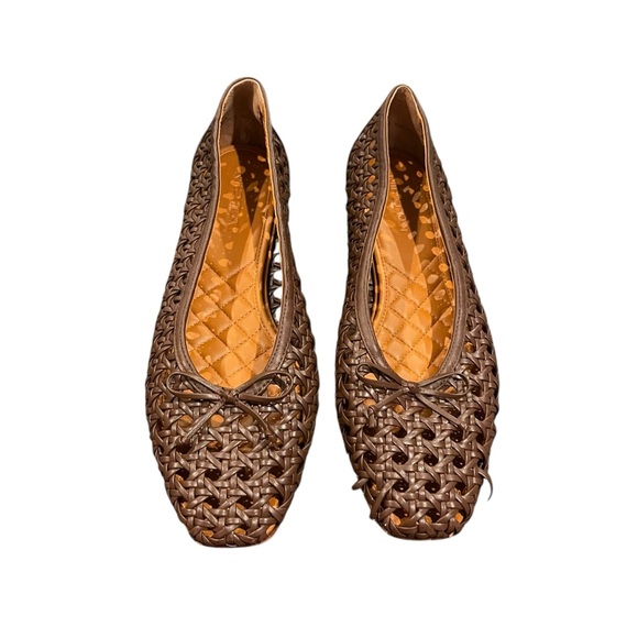 J. McLaughlin Shoes - J. McLaughlin dark brown leather cutout flats shoes 10